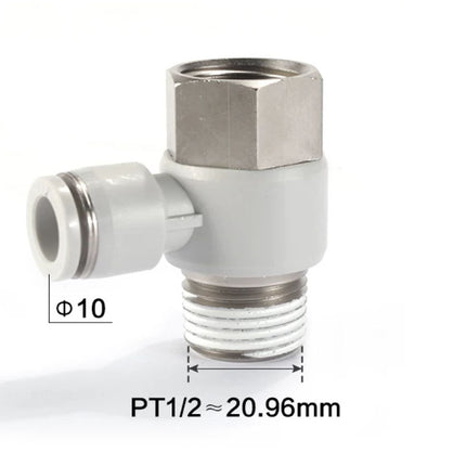 Airtac PHF: Push Lock Fitting. Double Universal Female Elbow - PHF1004D