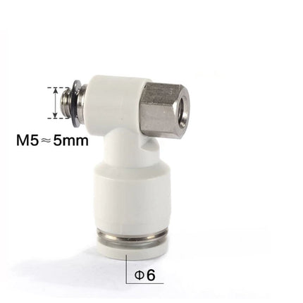 Airtac PHF: Push Lock Fitting. Double Universal Female Elbow - PHF6M5D