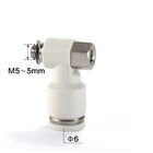 Airtac PHF: Push Lock Fitting. Double Universal Female Elbow - PHF6M5D