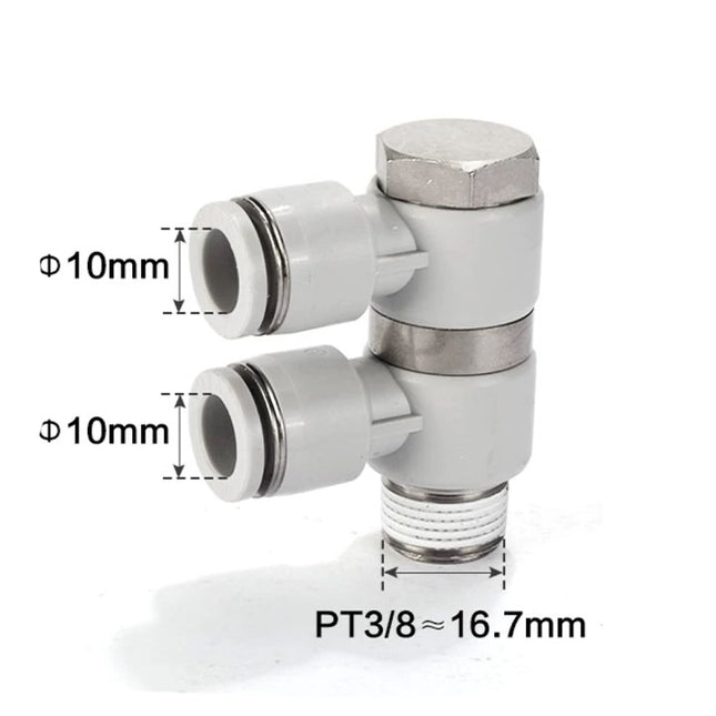 Airtac PHW: Double universal male elbow--One-touch fittings(stainless steel) - PHW1003D-S