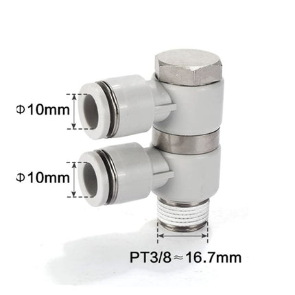 Airtac PHW: Push Lock Fitting. Double Universal Male Elbow - PHW1003