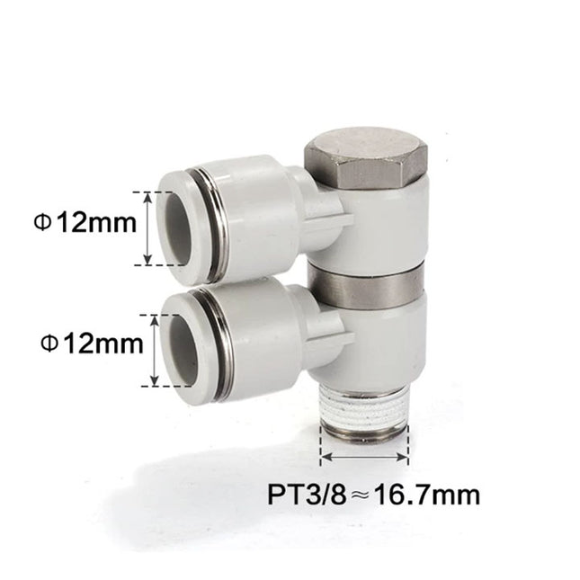 Airtac PHW: Double universal male elbow--One-touch fittings(stainless steel) - PHW1203D-S