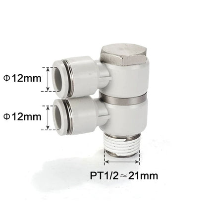 Airtac PHW: Double universal male elbow--One-touch fittings(stainless steel) - PHW1204D-S