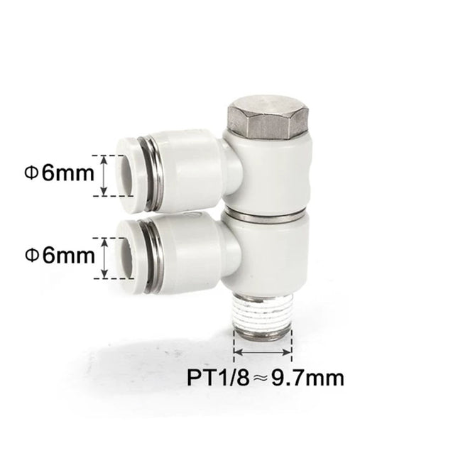 Airtac PHW: Double universal male elbow--One-touch fittings(stainless steel) - PHW601-S