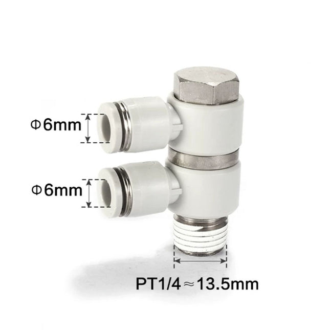 Airtac PHW: Push Lock Fitting. Double Universal Male Elbow - PHW602D