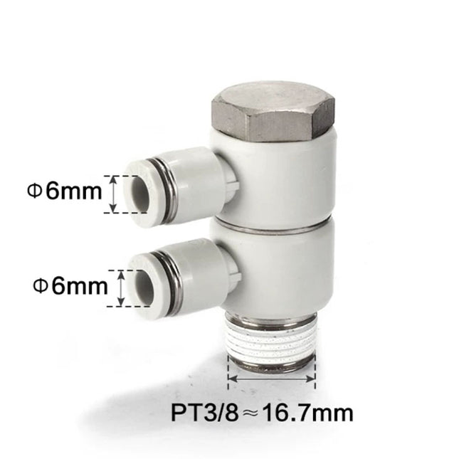 Airtac PHW: Double universal male elbow--One-touch fittings(stainless steel) - PHW603-S