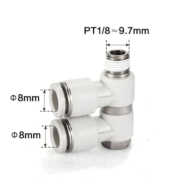 Airtac PHW: Double universal male elbow--One-touch fittings(stainless steel) - PHW801-S