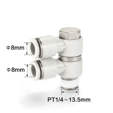 Airtac PHW: Push Lock Fitting. Double Universal Male Elbow - PHW802D