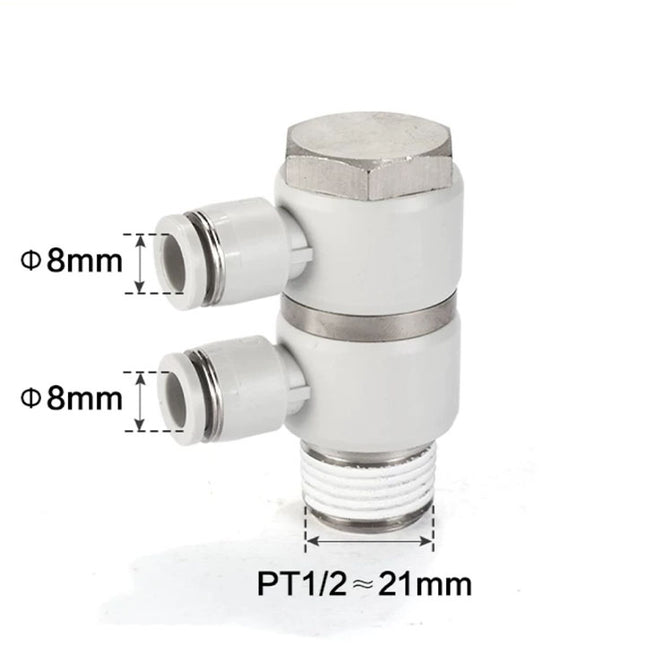 Airtac PHW: Push Lock Fitting. Double Universal Male Elbow - PHW804D