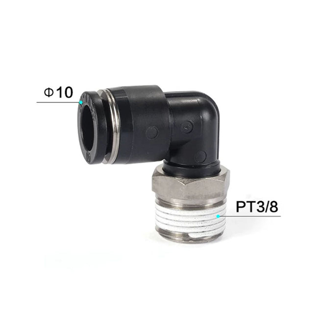 Airtac PL: Push Lock Fitting. Male Elbow - PL1003D