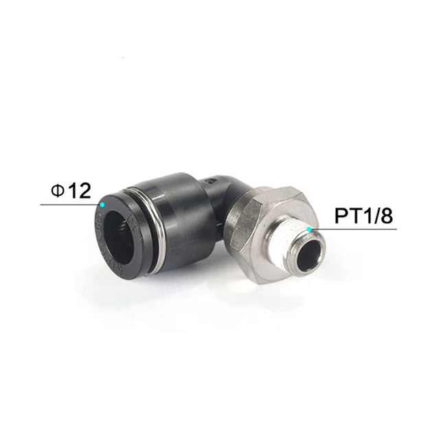 Airtac PL: Push Lock Fitting. Male Elbow - PL1201D