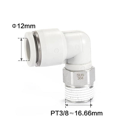 Airtac PL: Accessories--One-touch fittings(stainless steel) - PL1203D-S