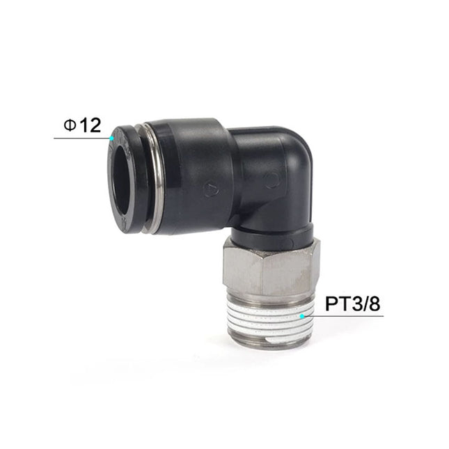 Airtac PL: Push Lock Fitting. Male Elbow - PL1203D
