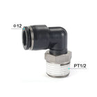 Airtac PL: Push Lock Fitting. Male Elbow - PL1204D