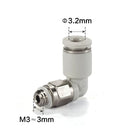 Airtac PL: Male elbow-One-touch fittings gray  - PL3.2M3-M