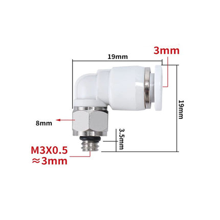 Airtac PL: Male elbow-One-touch fittings gray  - PL3M3