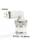 Airtac PL: Accessories--One-touch fittings(stainless steel) - PL402D-S