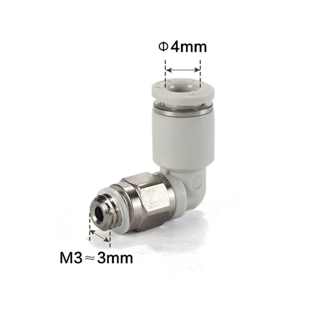 Airtac PL: Male elbow--One-touch fittings gray  - PL4M3-M