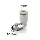 Airtac PL: Mini Push Lock Fitting. Male Elbow - PL4M5-M