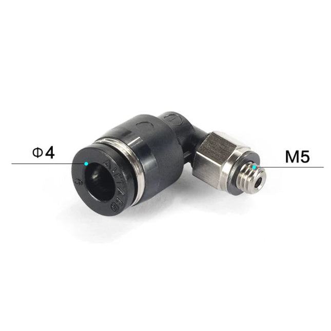 Airtac PL: Male elbow--One-touch fittings Black  - PL4M5D-M