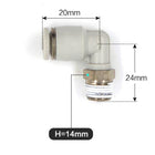 Airtac PL: Push Lock Fitting. Male Elbow - PL602