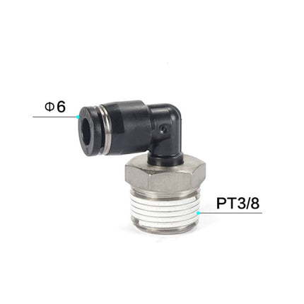 Airtac PL: Push Lock Fitting. Male Elbow - PL603D