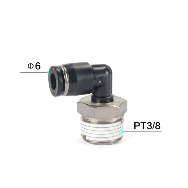 Airtac PL: Push Lock Fitting. Male Elbow - PL603D