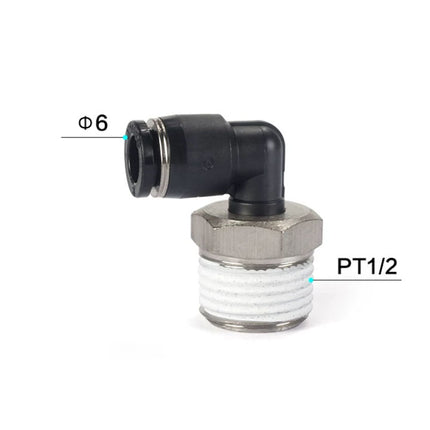 Airtac PL: Push Lock Fitting. Male Elbow - PL604D