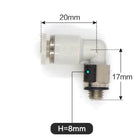 Airtac PL: Push Lock Fitting. Male Elbow - PL6M5