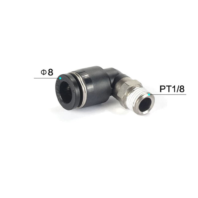 Airtac PL: Push Lock Fitting. Male Elbow - PL801D