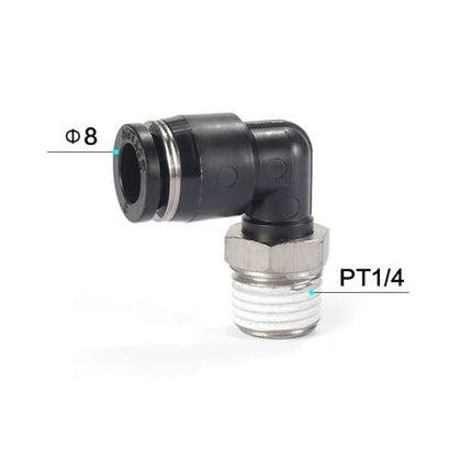 Airtac PL: Push Lock Fitting. Male Elbow - PL802D