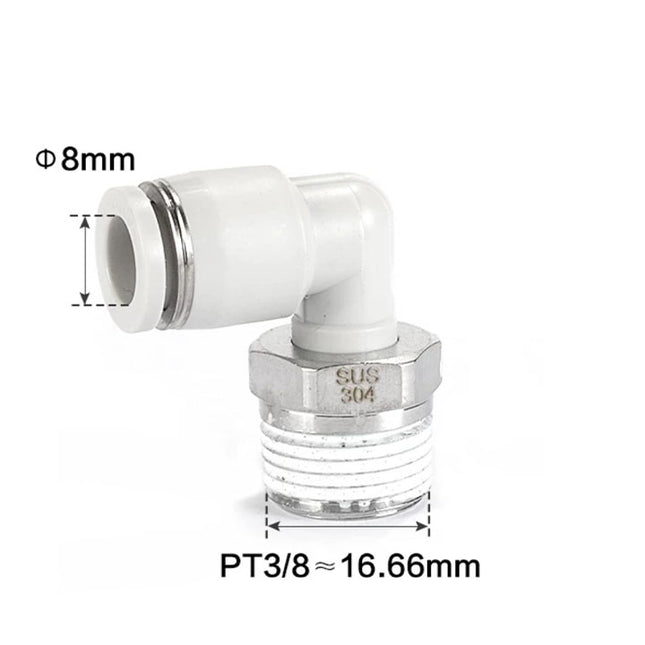 Airtac PL: Accessories--One-touch fittings(stainless steel) - PL803D-S