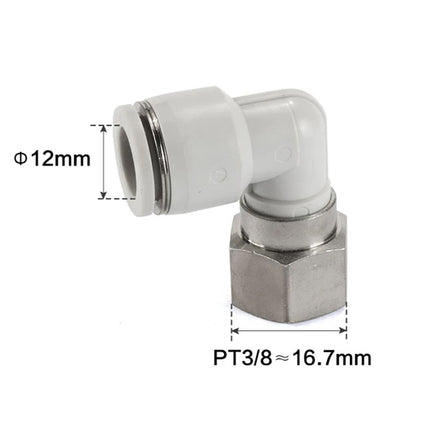 Airtac PLF: Push Lock Fitting. Female Elbow - PLF1203D