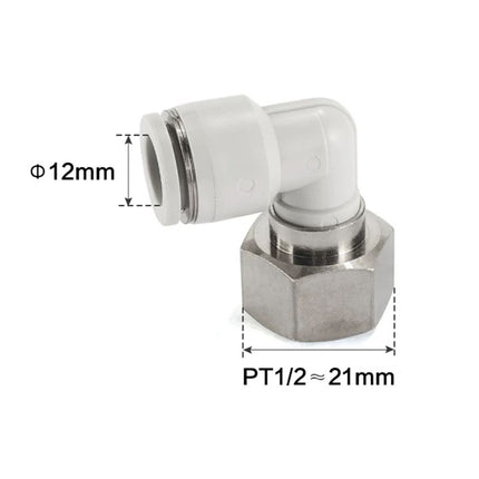 Airtac PLF: Push Lock Fitting. Female Elbow - PLF1204D