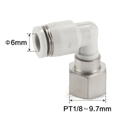 Airtac PLF: Push Lock Fitting. Female Elbow - PLF601