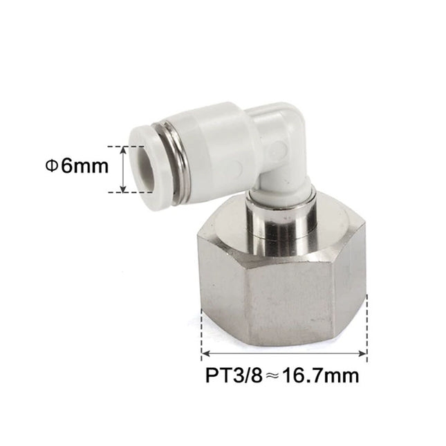Airtac PLF: Push Lock Fitting. Female Elbow - PLF603