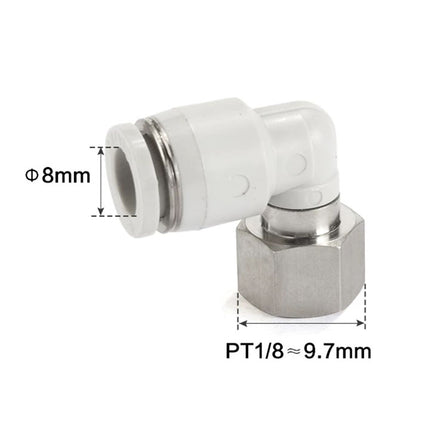 Airtac PLF: Push Lock Fitting. Female Elbow - PLF801D
