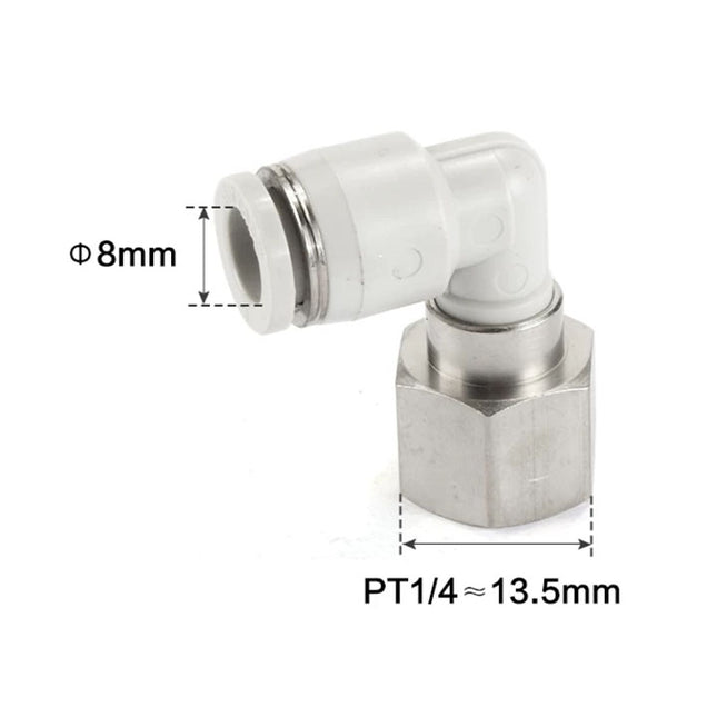 Airtac PLF: Push Lock Fitting. Female Elbow - PLF802D
