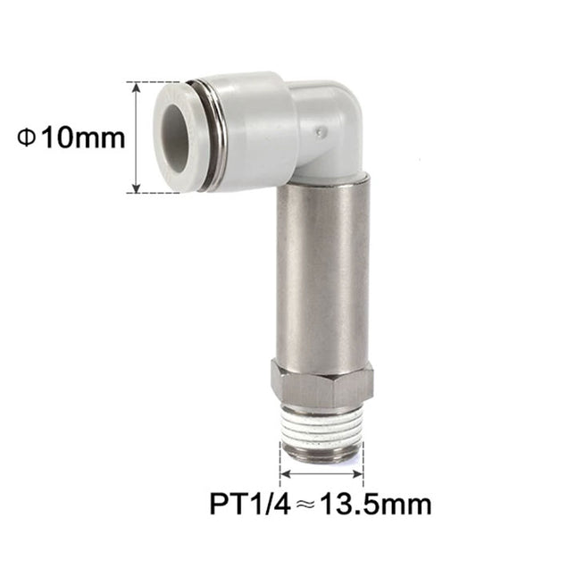Airtac PLL: Push Lock Fitting. Extended Male Elbow - PLL1002D