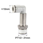 Airtac PLL: Push Lock Fitting. Extended Male Elbow - PLL1004