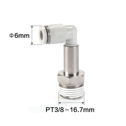 Airtac PLL: Push Lock Fitting. Extended Male Elbow - PLL603D