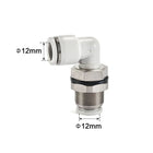 Airtac PLM: Push Lock Fitting. Bulkhead Male Elbow - PLM12