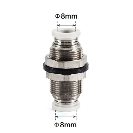 Airtac PM: Push Lock Fitting. Bulkhead Union - PM8D