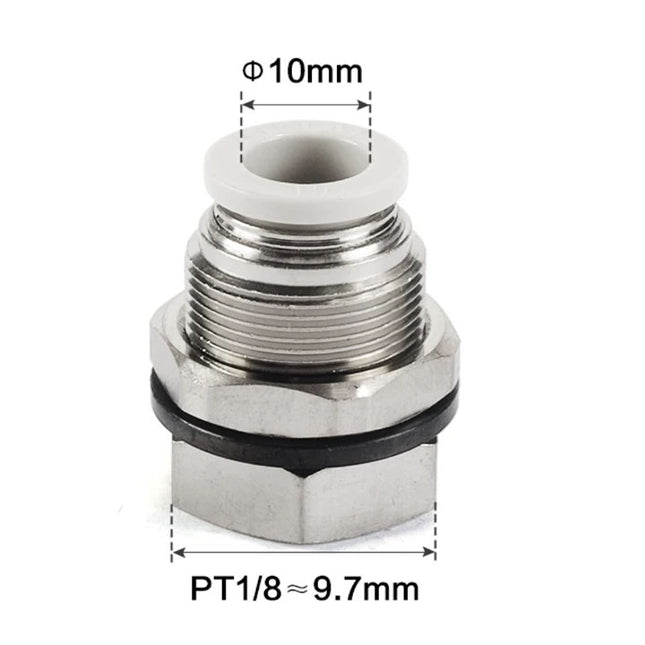 Airtac PMF: Push Lock Fitting. Bulkhead Connector - PMF1001D
