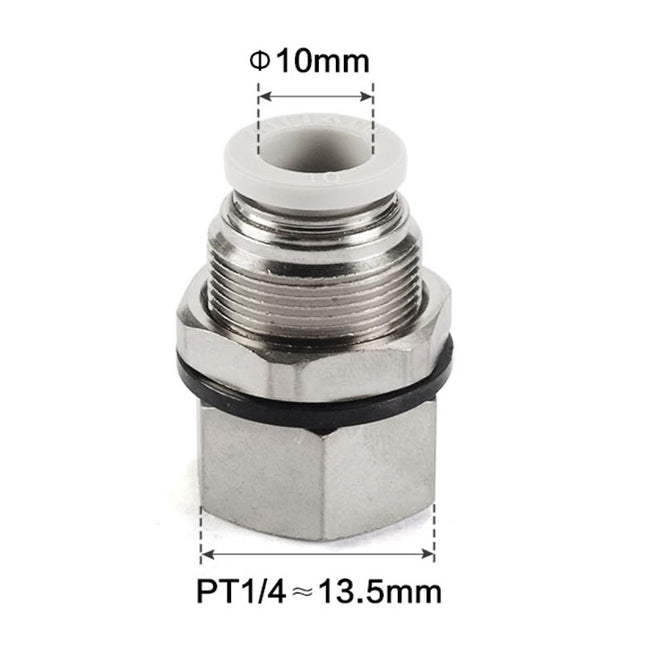 Airtac PMF: Push Lock Fitting. Bulkhead Connector - PMF1002D