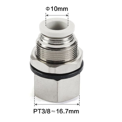 Airtac PMF: Push Lock Fitting. Bulkhead Connector - PMF1003D