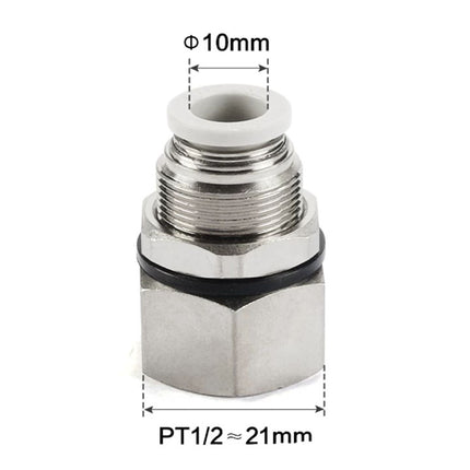Airtac PMF: Push Lock Fitting. Bulkhead Connector - PMF1004D