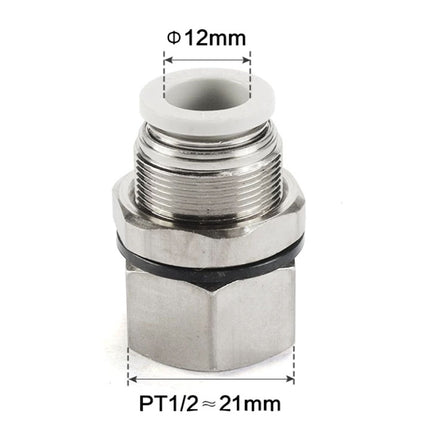 Airtac PMF: Push Lock Fitting. Bulkhead Connector - PMF1204D