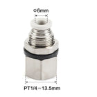 Airtac PMF: Push Lock Fitting. Bulkhead Connector - PMF602D