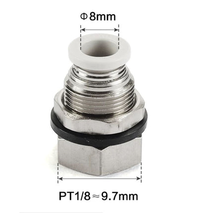 Airtac PMF: Push Lock Fitting. Bulkhead Connector - PMF801D